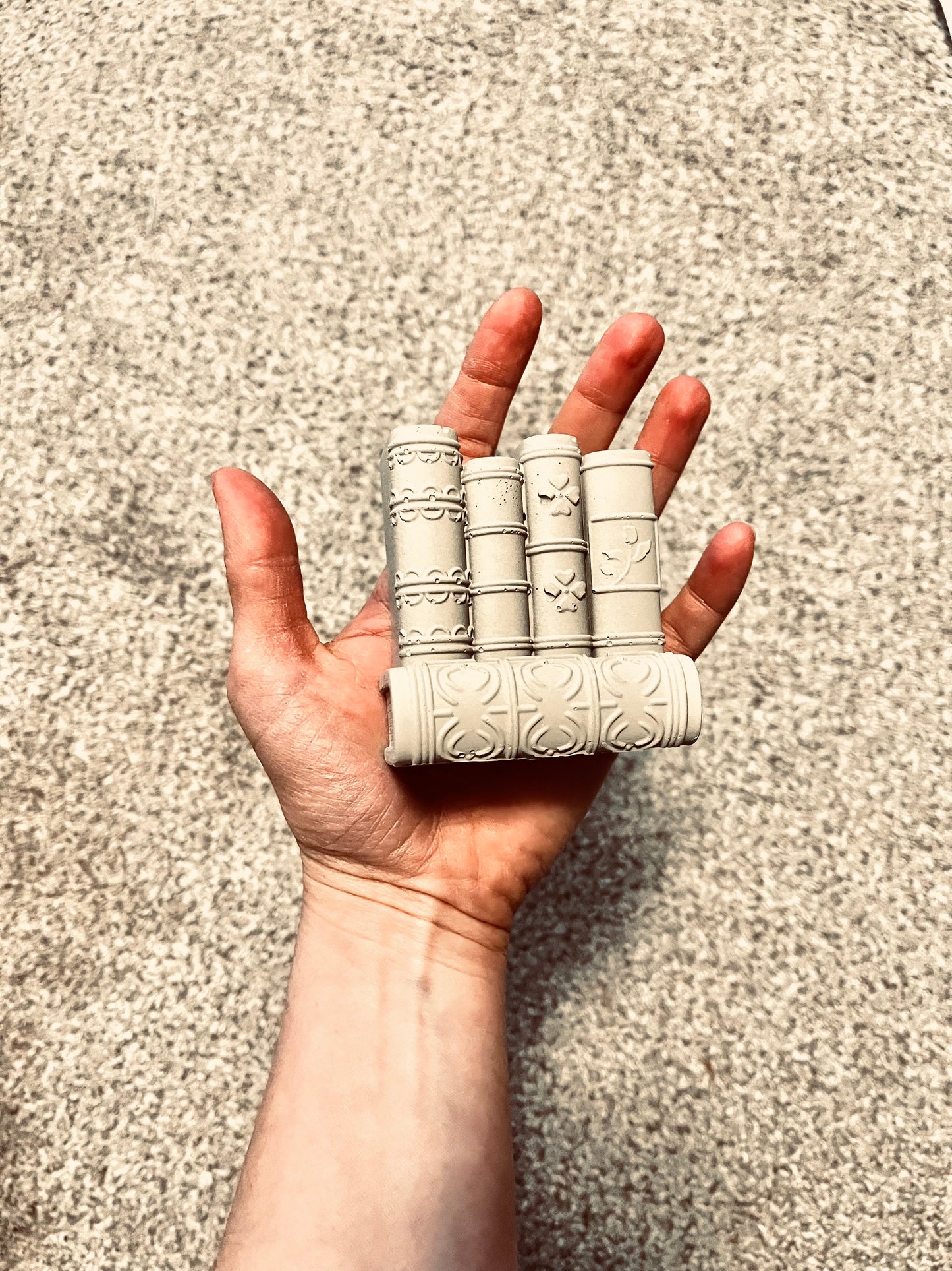 Handmade Concrete Book Decor | Paint Your Own Decor Kit | Paint Your Own Activity Set | Paint Your Own Handmade Concrete Gift Set