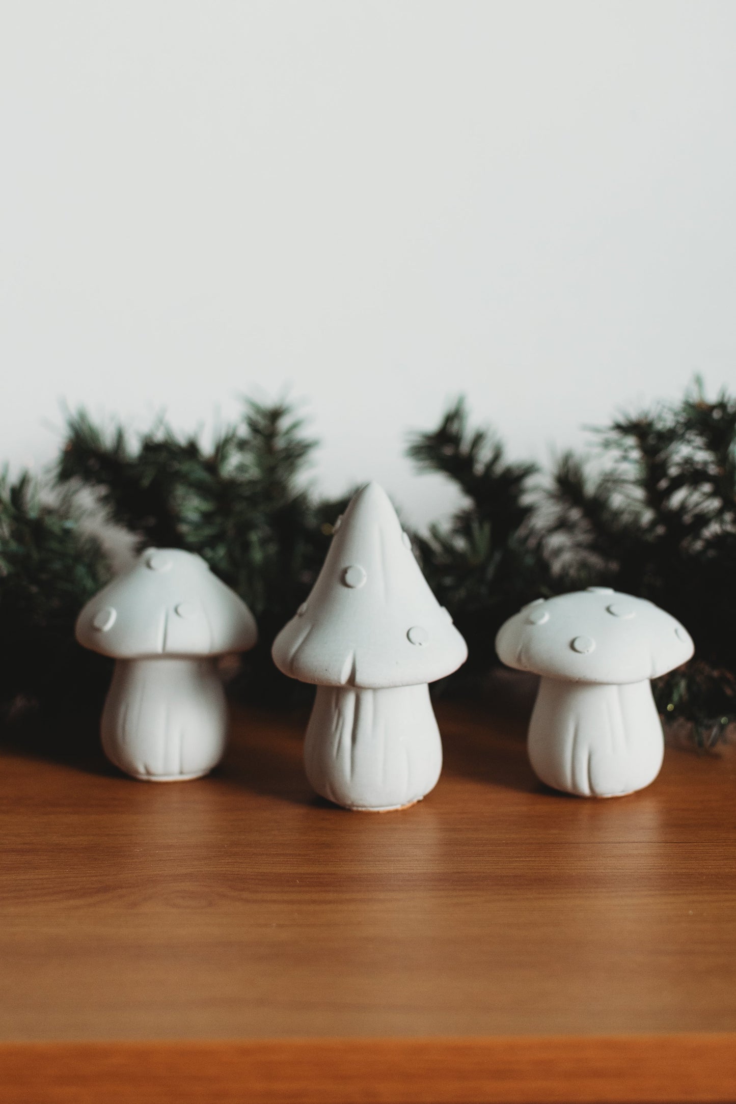 Paint Your Own Mushroom Kit: Handmade Concrete Decor Activity Kit