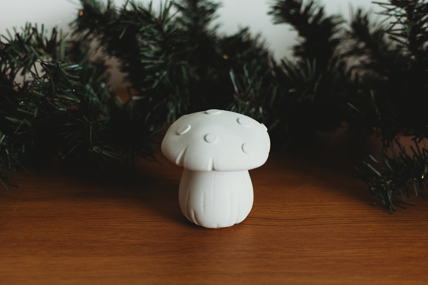 Handmade Concrete Mushroom Decor: Modern Mantel Decor