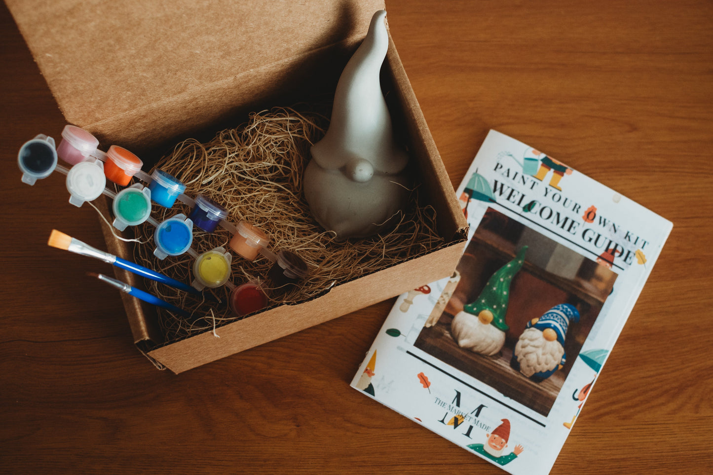 Paint Your Own Mushroom Kit: Handmade Concrete Decor Activity Kit