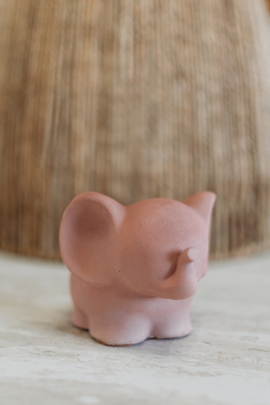 Handmade Concrete Elephant Container: Cement Planter with Air Plant or Pencil Holder