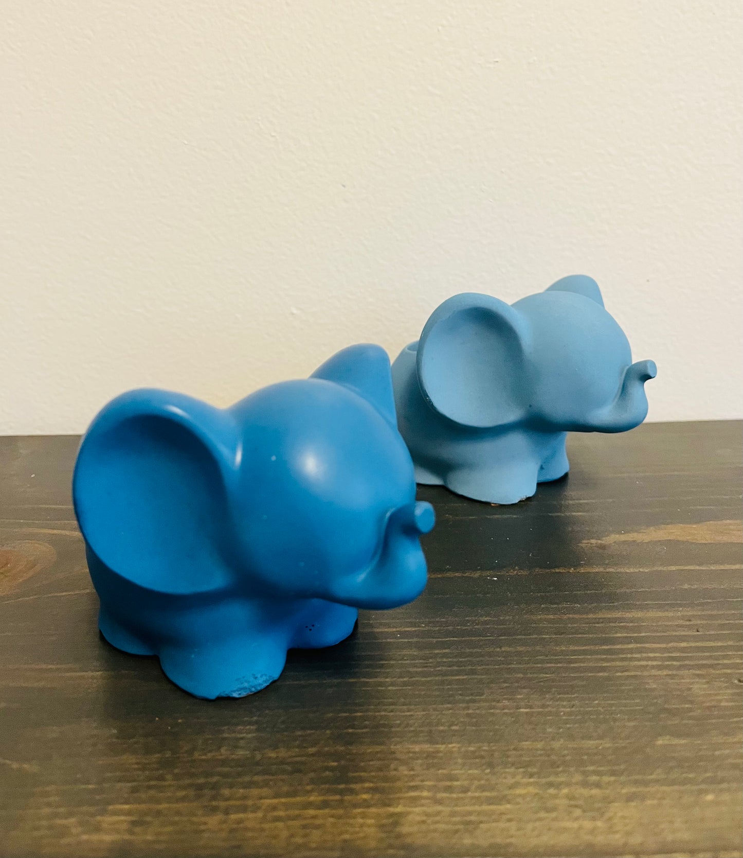 Handmade Concrete Elephant Container: Cement Planter with Air Plant or Pencil Holder