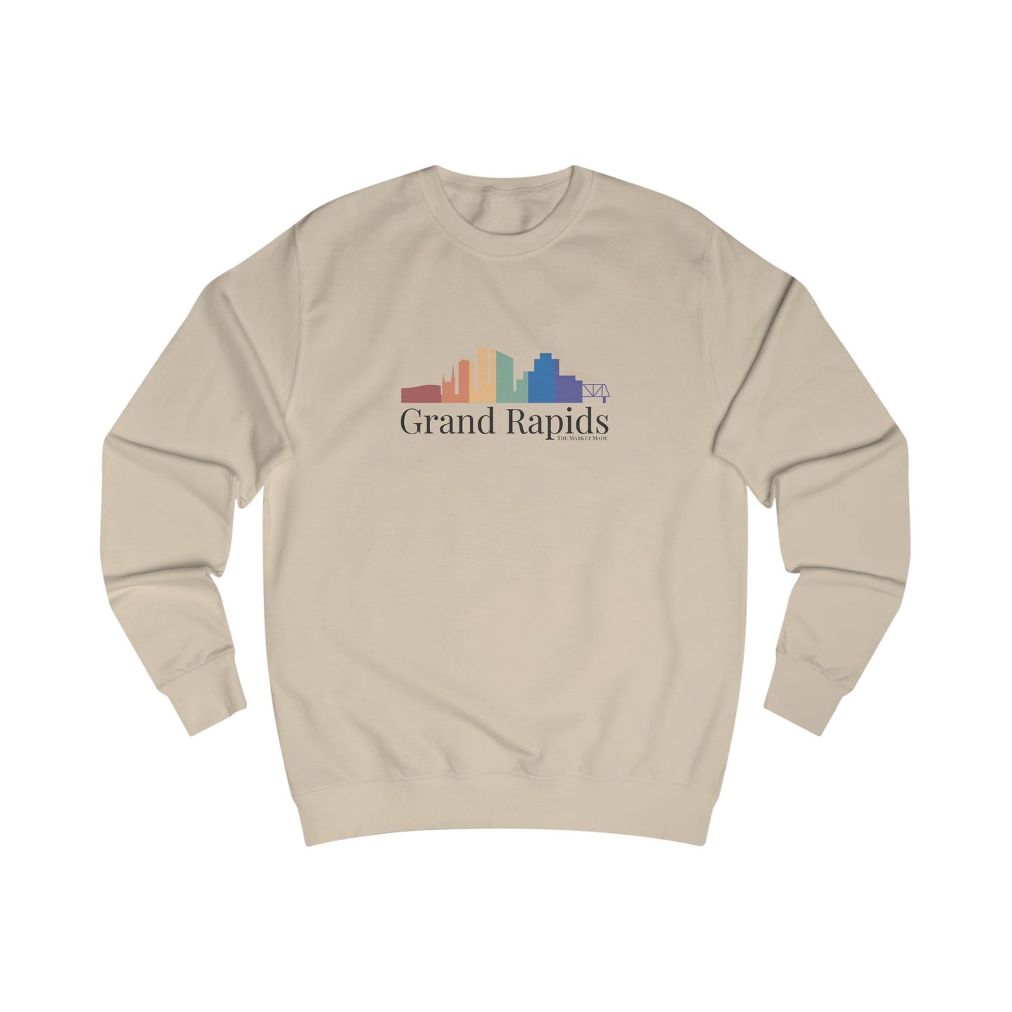 Grand Rapids Michigan Rainbow Skyline Sweatshirt