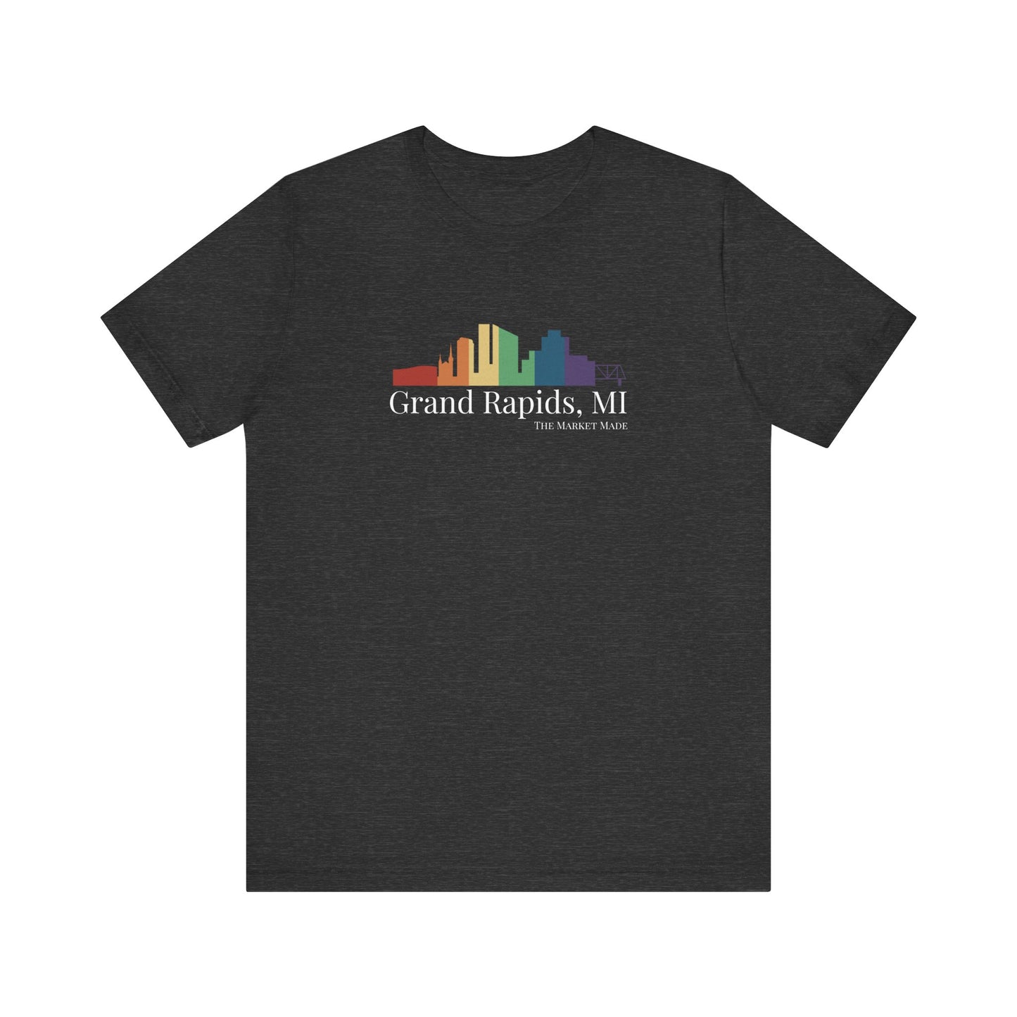 Grand Rapids T-Shirt Rainbow Skyline