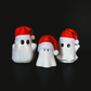 Handmade Christmas Spirit | Cute Concrete Ghost | Handmade Holiday Ghost Decor