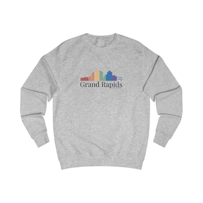 Grand Rapids Michigan Rainbow Skyline Sweatshirt