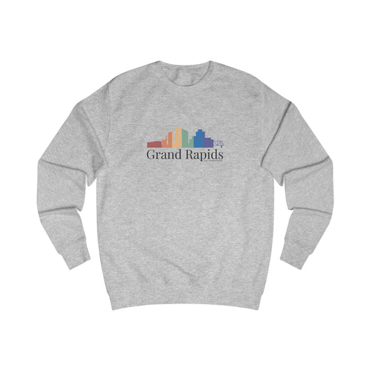 Grand Rapids Michigan Rainbow Skyline Sweatshirt