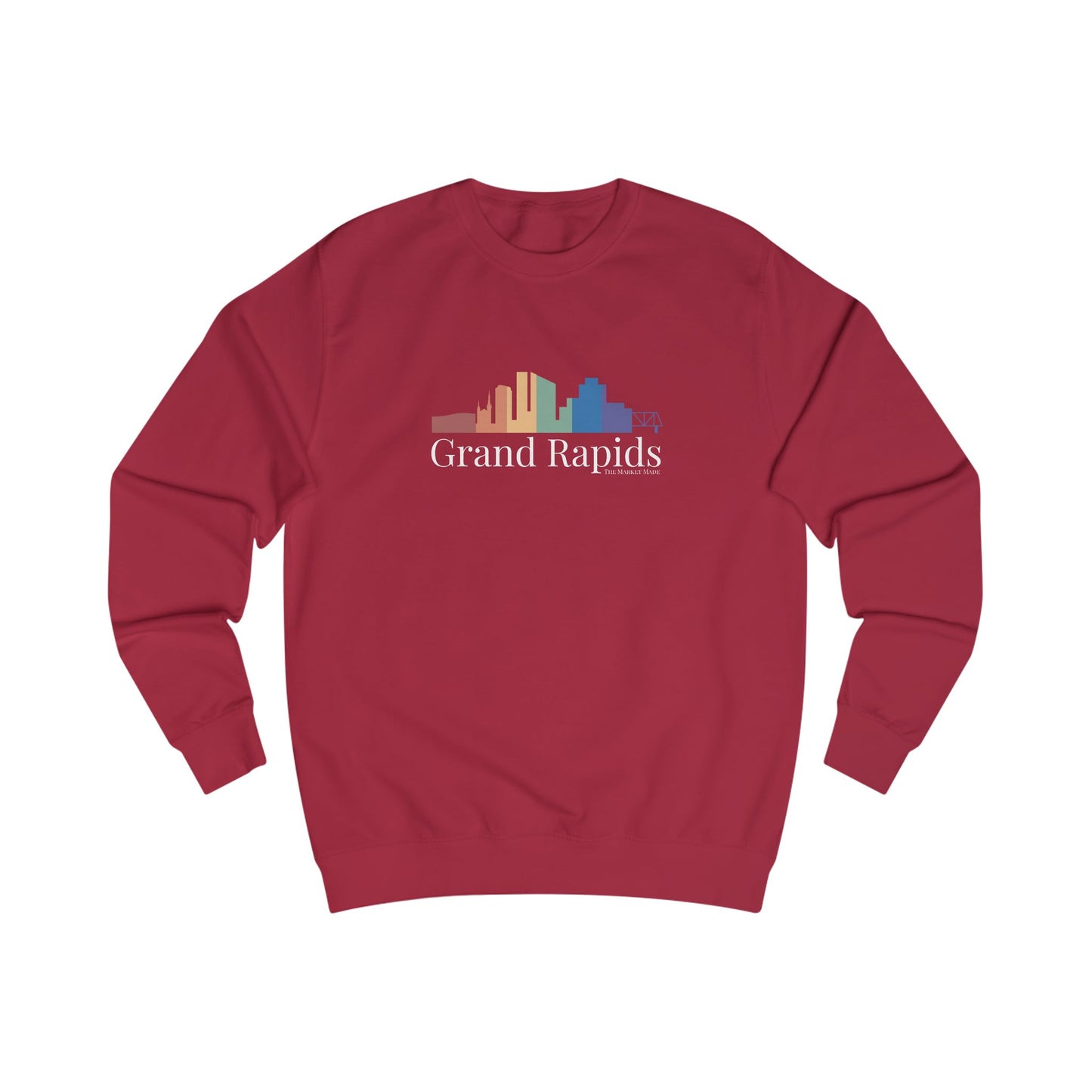 Grand Rapids Michigan Rainbow Skyline Sweatshirt
