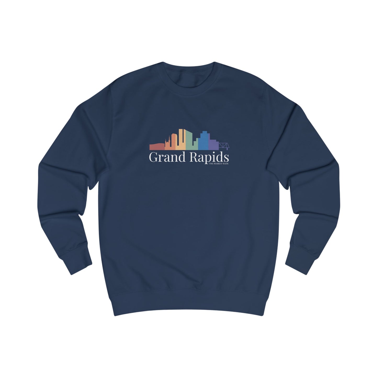 Grand Rapids Michigan Rainbow Skyline Sweatshirt