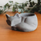 Sleeping Fox Decor | Handmade Fox Concrete Planter | Fox Cement Air Plant Container