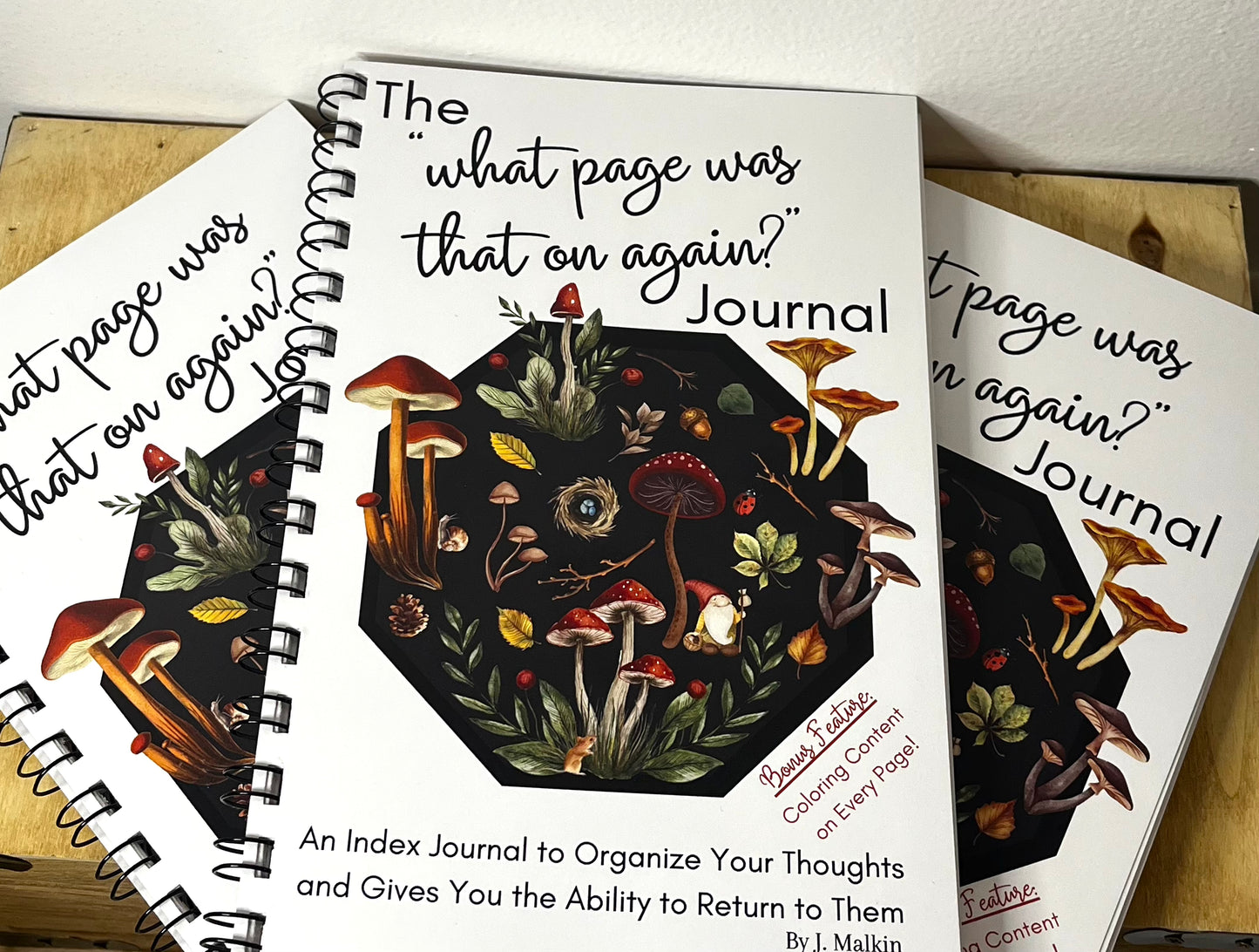 The "What Page Was That On Again?" Journal | An Index Journal with Coloring Content