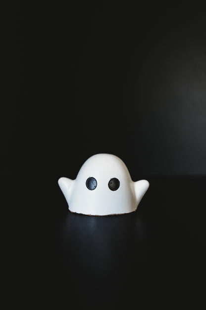 Handmade Ghost Decor | Cute Halloween Decor | Concrete Ghost Figurine