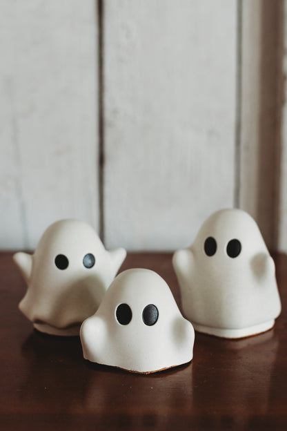 Handmade Ghost Decor | Cute Halloween Decor | Concrete Ghost Figurine