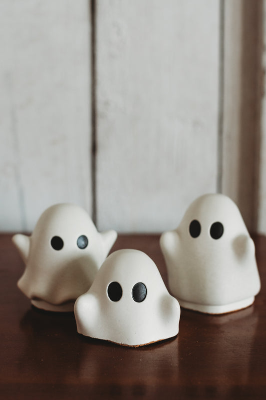 Cute Concrete Ghost | Handmade Halloween Ghost Decor