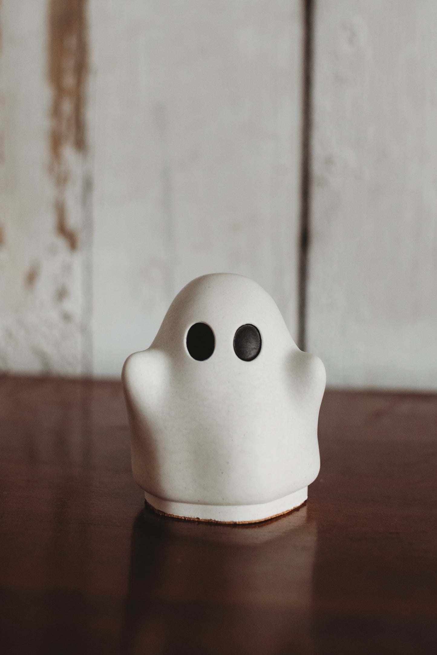 Handmade Christmas Spirit | Cute Concrete Ghost | Handmade Holiday Ghost Decor