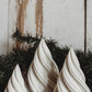 Set of 3 Holiday Trees | Handmade Christmas Decor | Concrete Spiral Trees