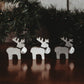 Set of 3 Mini Reindeers | Handmade Concrete Decor | Cute Tabletop Holiday Decor