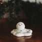 Mini Melting Snowman | Handmade Concrete Snowmen | Cute Tabletop Holiday Decor