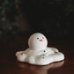 Mini Melting Snowman | Handmade Concrete Snowmen | Cute Tabletop Holiday Decor