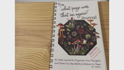 The "What Page Was That On Again?" Journal | An Index Journal with Coloring Content
