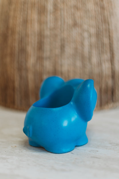 Handmade Concrete Elephant Container: Cement Planter with Air Plant or Pencil Holder