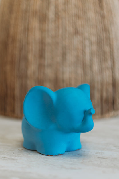 Handmade Concrete Elephant Container: Cement Planter with Air Plant or Pencil Holder